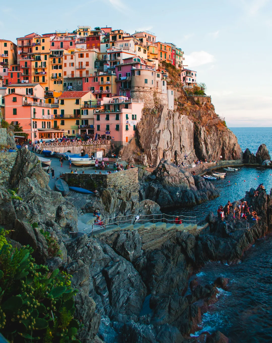 Colourful houses on the cliffs of Cinque Terre