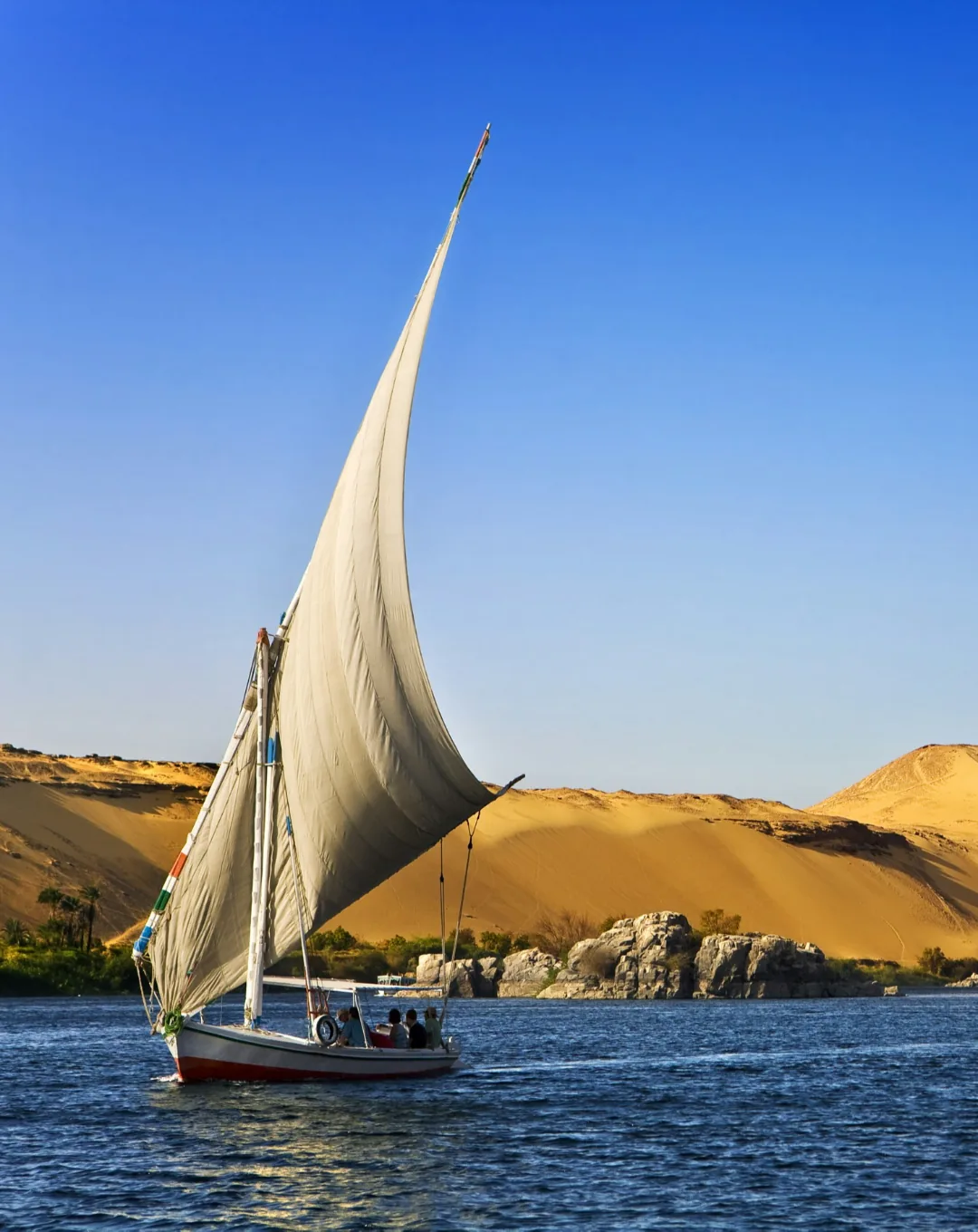 Felucca sailing on the Nile
