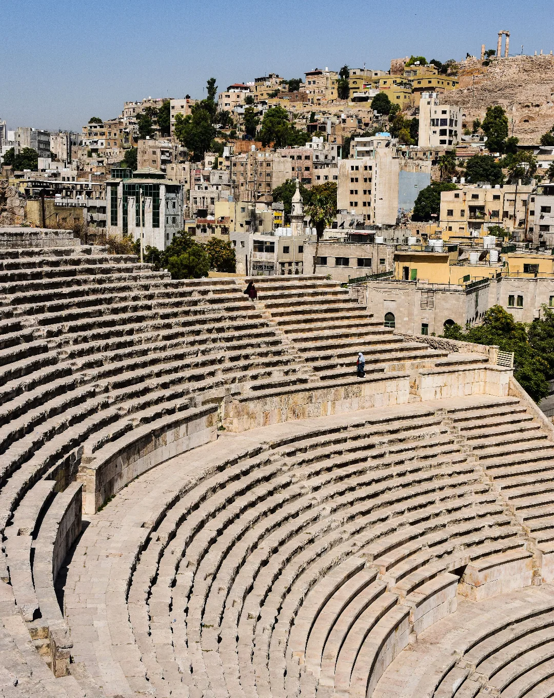 Roman theatre in downtown Amman